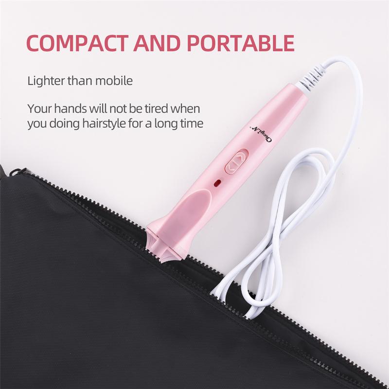 Product Introduction of 9Mm Mini Hair Curling Iron Hair Curler Wand Professional Curly Tongs Ceramic Electric Salon Styling Tool Small Crimping Iron 20