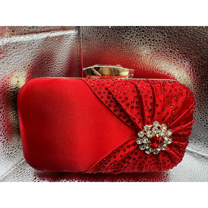 Crimson Couture Clutch for Women - Elegant and Luxurious Handbag 1