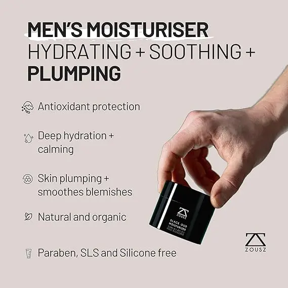 ZOUSZ Black Oud Men's Face Care Set for Clean and Fresh Skin Ramadan Eid Gift For Men Perfect Mens Gift 4