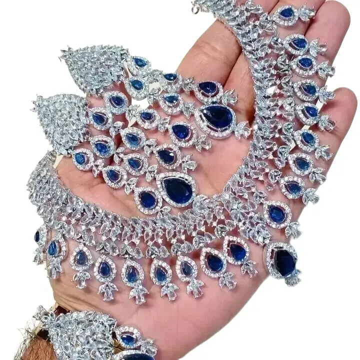 Nauratan Bridal Complete Set / Indian Pakistani Bridal Shadi Party wear Jewelry