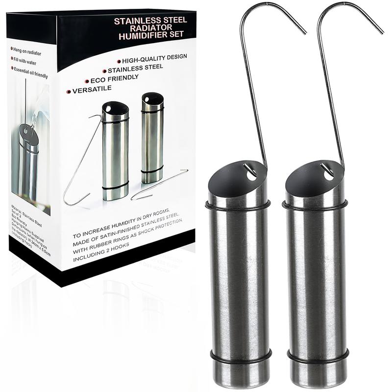 2Pc Stainless Steel Radiator Hanging Humidifiers 0