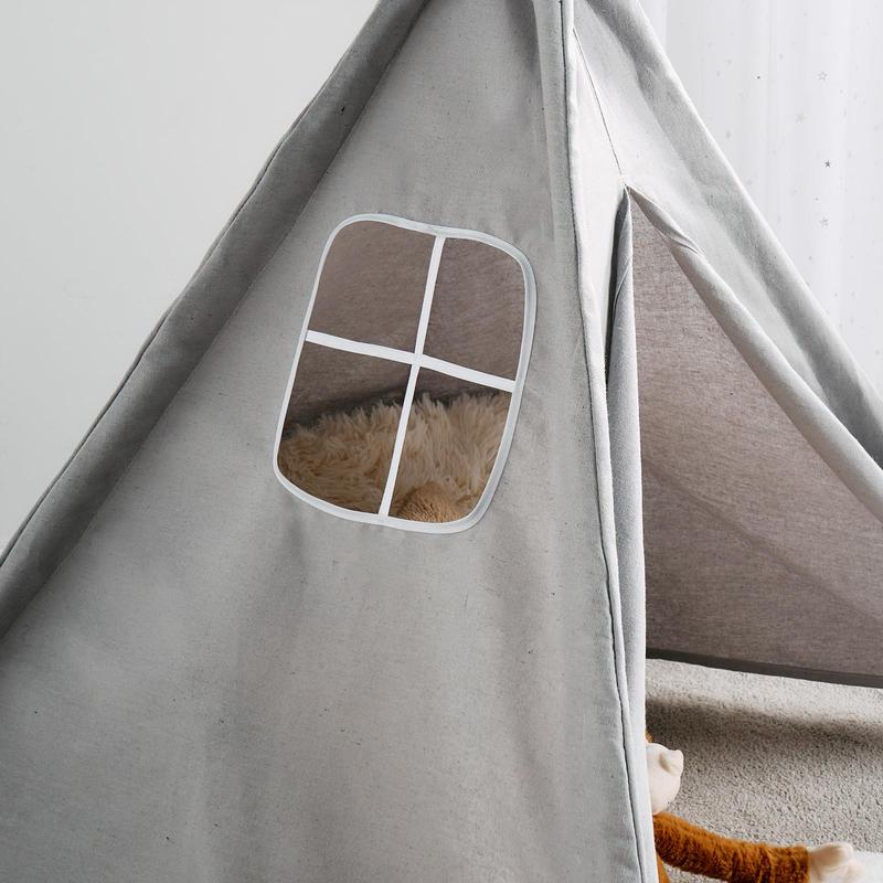 Teepee Play Tent Kids Foldable Sleepover Indoor Childrens 6