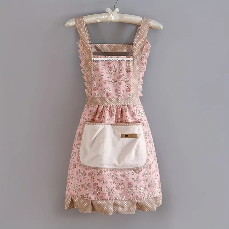 [Breathable Apron] Canvas Apron with Hood | Breathable | Stain-Resistant | Restaurant Server Uniform, Chef Apron Jumpsuit | Kitchen Supplies 5