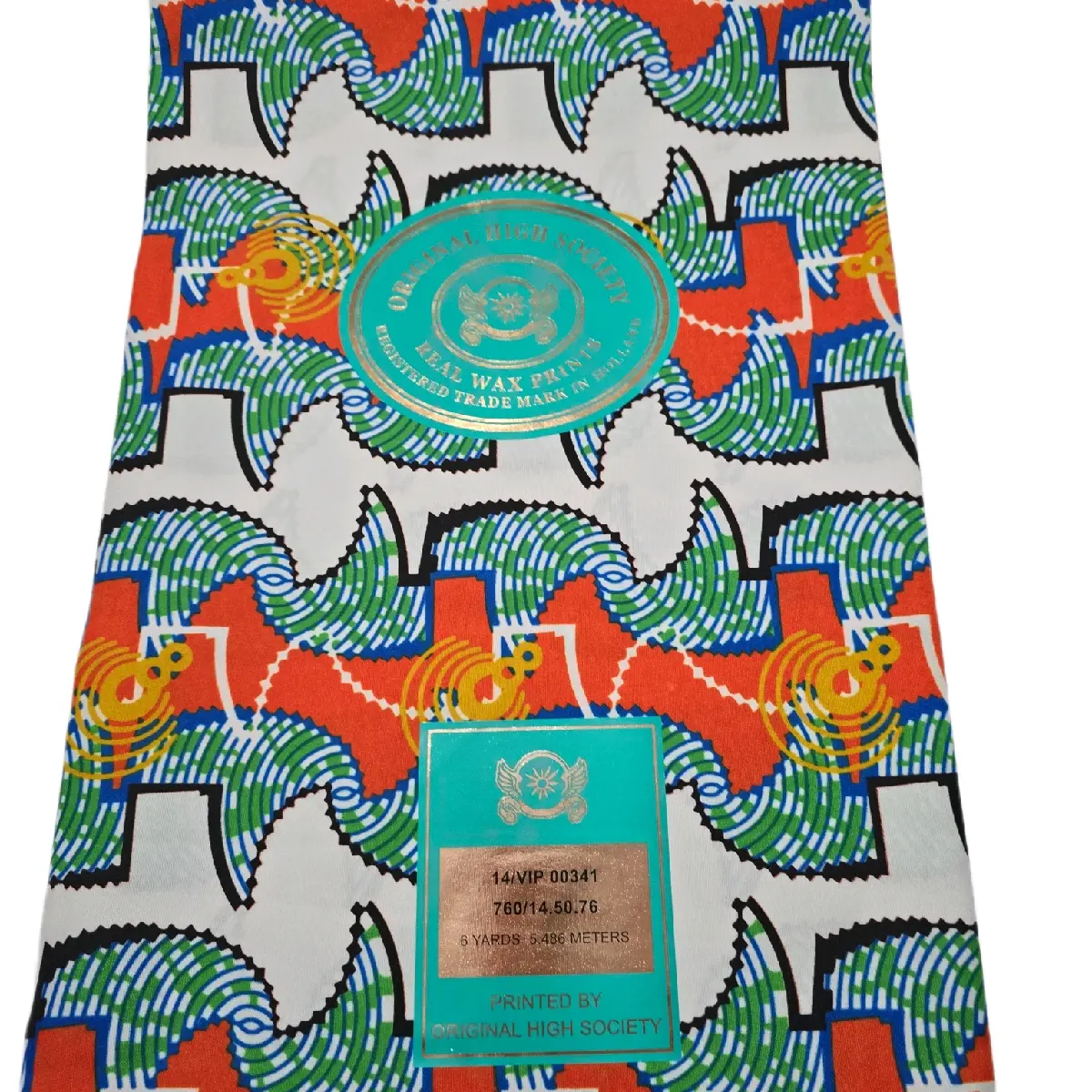 %100 Cotton  Original High Society Wax Print