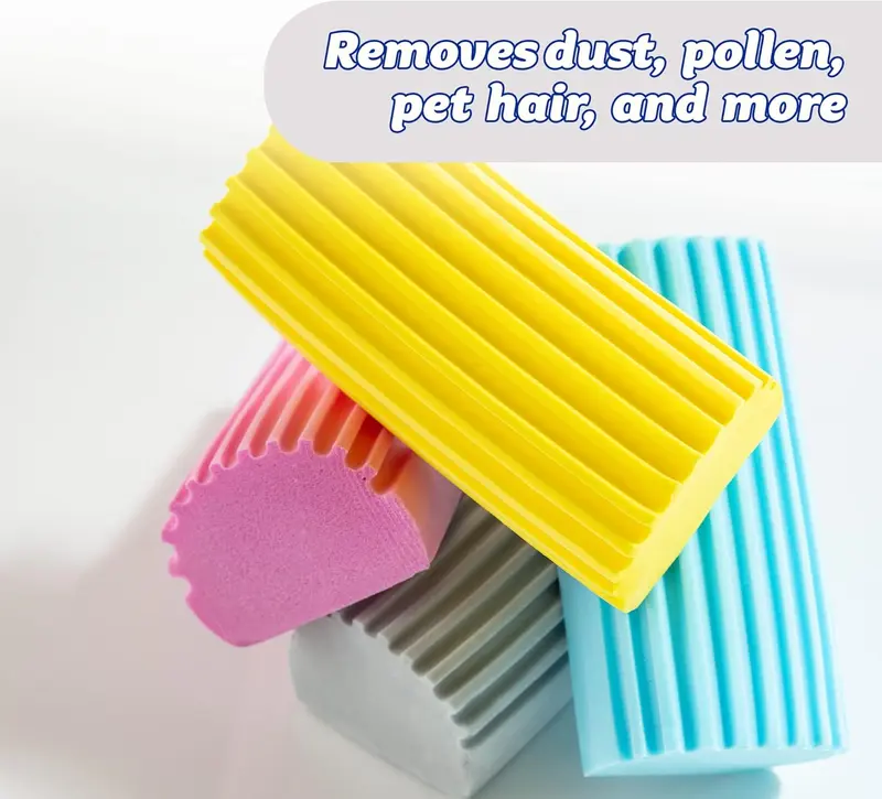 Damp Duster, Magical Dust Cleaning Sponge, Dusters for Cleaning, Venetian & Wooden Blinds Cleaner, Vents, Radiator, Skirting Boards, Mirrors, Dust Brush Tools, Home Gadgets, Light Blue 1
