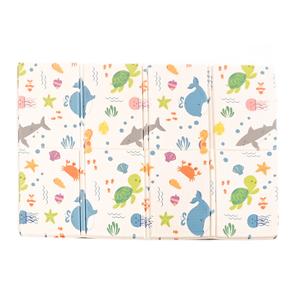 Small Sea Life Baby Play Mat | Thick Padded XPE Baby Crawl Mat | 120 X 90 CM