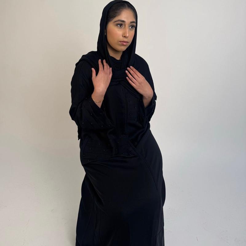 Black Pearl Casual Closed Abaya 2