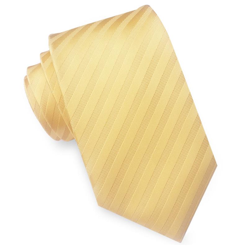 Light Gold with Thin Stripes Slim Tie 0