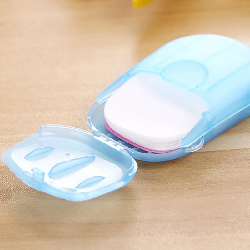 20-100x Portable Paper Soap Dispenser Travel Outdoor Camping Hand Hygienic Wash Compact 8