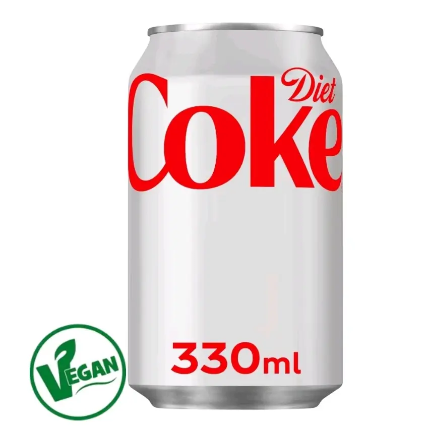 24 x Diet Coke Cans 330ml - Perfect for On-the-Go Hydration - Set, Beverage