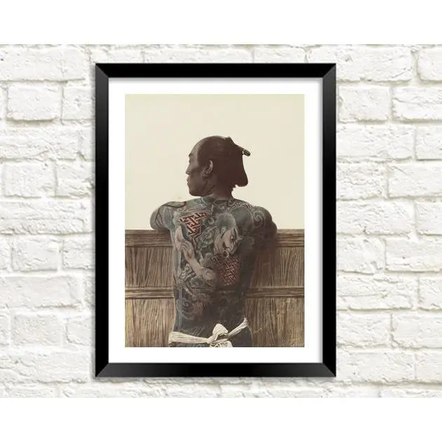 JAPANESE TATTOO: Vintage Photography Print