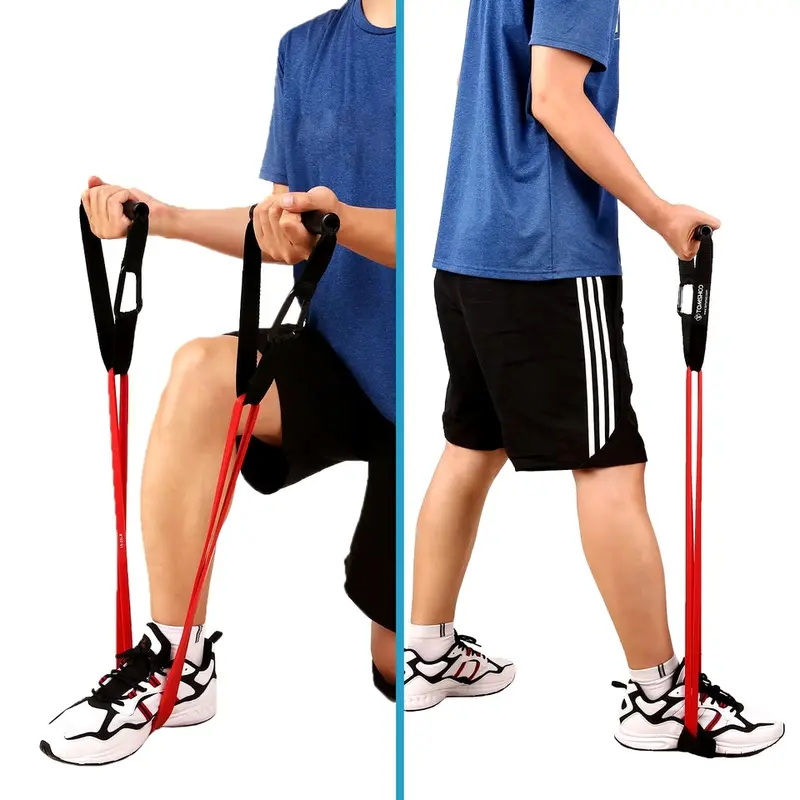 5 Packs Pull up Assist Bands Set Resistance Loop Bands Powerlifting Exercise Stretch Bands with Door Anchor and Handles 1