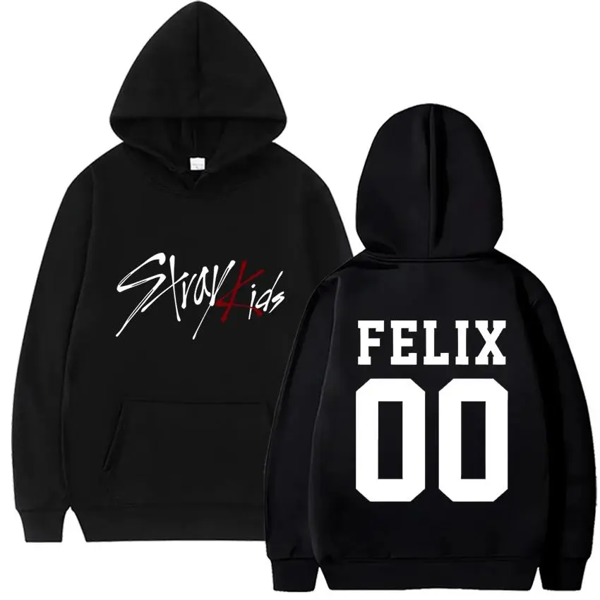 Trend Kpop Stray Kids  SKZ Hooded sweatshirts Men Women Straykids Seungmin FELIX HYUNJIN JEONGIN MINHO Printed Hoodie Menswear Tops Long Sleeve Pullover  Casual