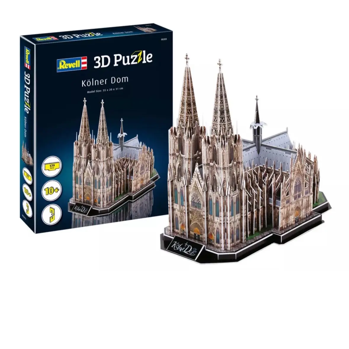 Revell 0203. 3D Puzzle Set Kolner Dome 179 Parts. Sealed.