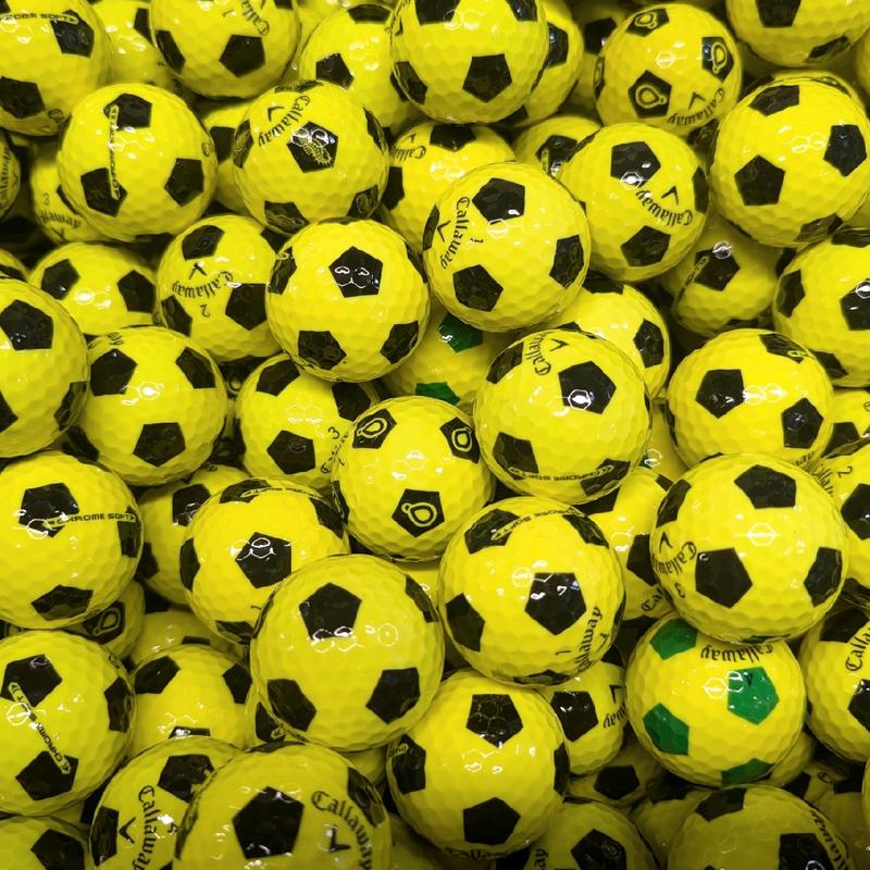 12x Yellow Truvis Chrome Soft Football Golf Balls Mint/Grade A 1