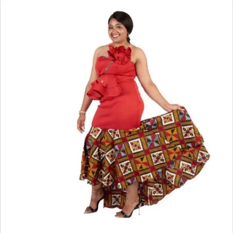 Elegant quality Ankara/ satin long dress .  Women's Casua/ party summer wear. Sleeveless with beautiful rose bunch design. Womenswear Formal