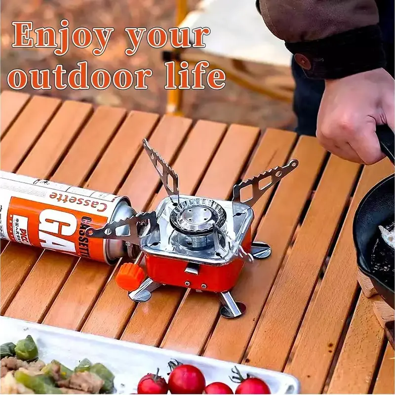 Outdoor Picnic Gas Burner Camping Hiking Fishing Mini Butane Stove Cooker 3