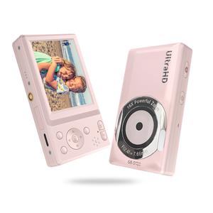 [UK Local Delivery] ,digital camera,kids camera/gift,Autofocus,Ultra HD ,FHD ,Camera, 4K/ 68M Pixels, 16X Powerful Zoom,Portable ,student,MemoryCard in package, NewYear gift, camera Compact Flash ,digital Sd   digital camera digicam love