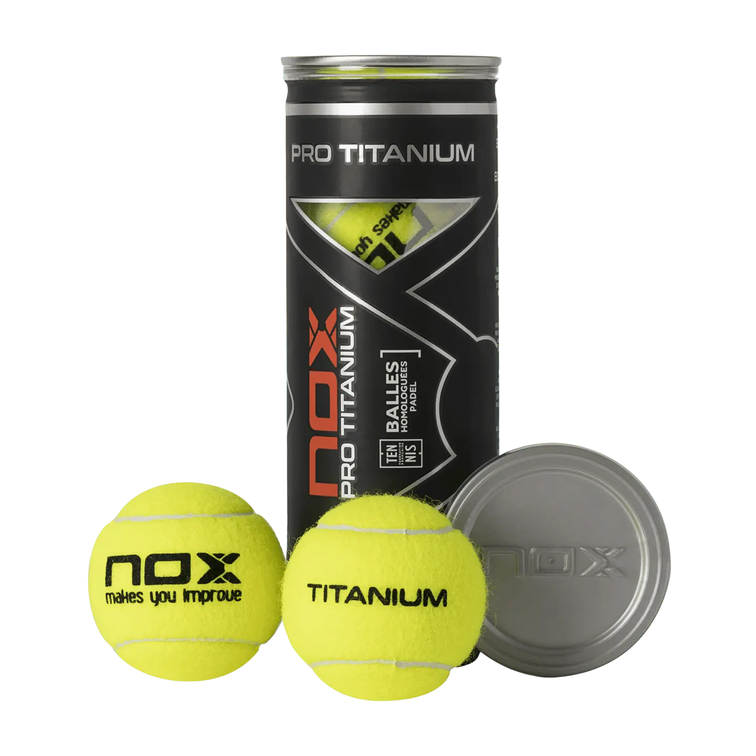 Nox Pro Titanium Padel Balls x3