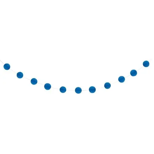 Royal Blue Honeycomb Ball Garland - 213cm