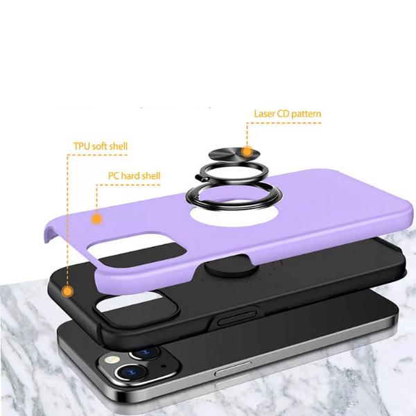 Product Introduction of Shockproof Magnetic Ring Holder Case for iPhone 11, 12, 13, 14, 15, 15 Plus, Pro & Pro Max - 360° Adjustable Ring Stand Cover, Durable Magnetic Shockproof, Cellphone Smartphone Ring Holder Case Phone case Protector Protector Protection, Protective 18