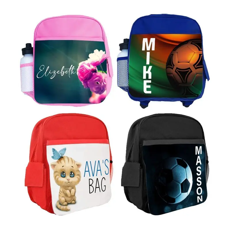 Personalised Kids Backpack Any Name Generic Design Boys Girls kid School Bag 41 0