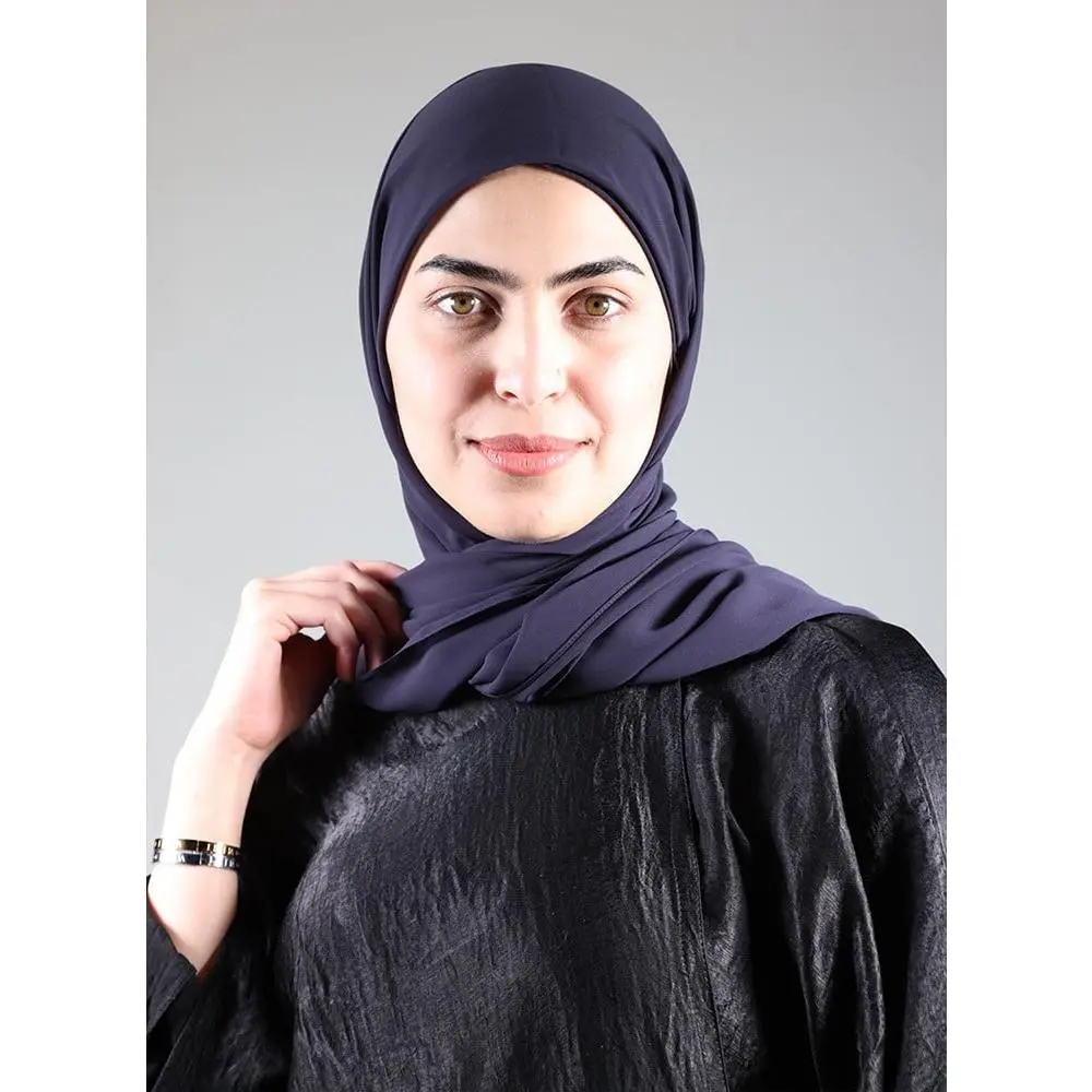 Hijab/Scarf with Navy Blue Bandana