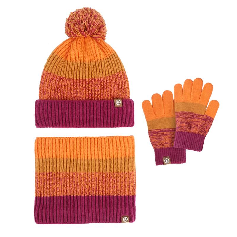 Product Introduction of Girls hat, gloves, scarf ,child crochet hat beanie,Winter three-piece children's girls scarf with velvet color hairball hat scarf gloves warm suit,knitted hat girls  hat hats  scarf 8
