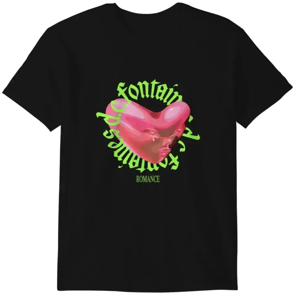 Teemonkey1990 Fontaines DC Romance Essential T-Shirt Gildan Heavy Cotton