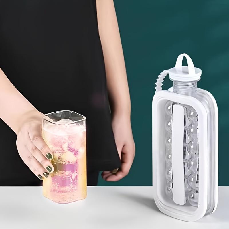 High Capacity Folding Ice Maker Water Bottle with 17 Grids and Grinding Tool - Perfect for Making Ice Balls, Blocks, and Rectangular Shapes - Household Silicone Ice Mold for Refrigerator Accessories Kitchen Utensils 5