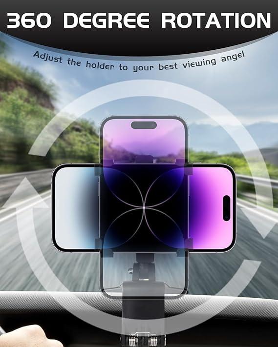Car Mobile Phone Holder Car Multifunctional Rotating Car Dashboard Rearview Mirror Navigation Holder 6