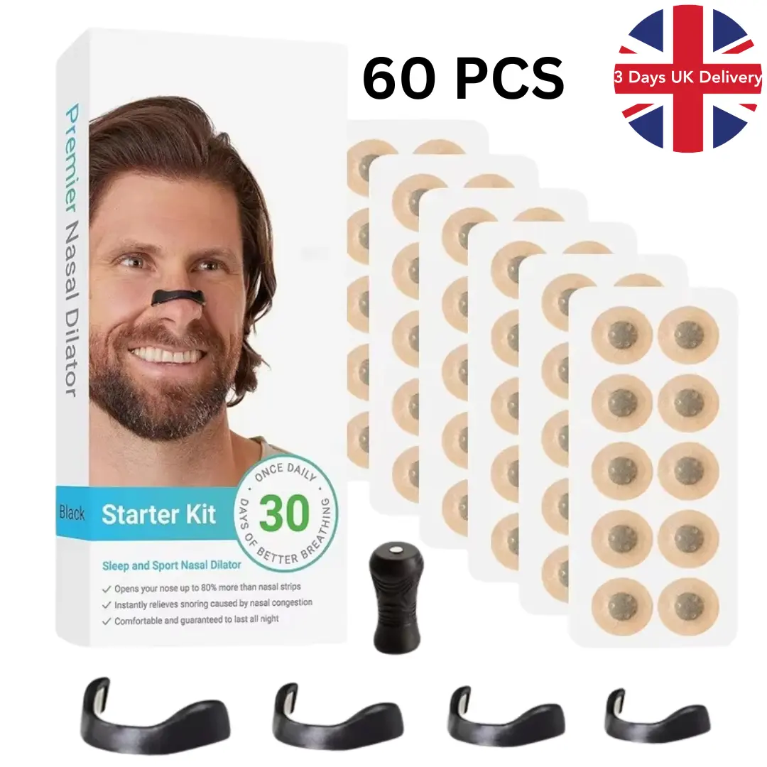 30-Day Magnetic Nasal Breathing Dilators Starter Kit – Boost Air Intake for Sports, Improve Sleep Quality, and Reduce Snoring| Gift for Easter, Father's Day, Eid ul Adha, Spring, Wife/Husband, Girlfriend/Boyfriend