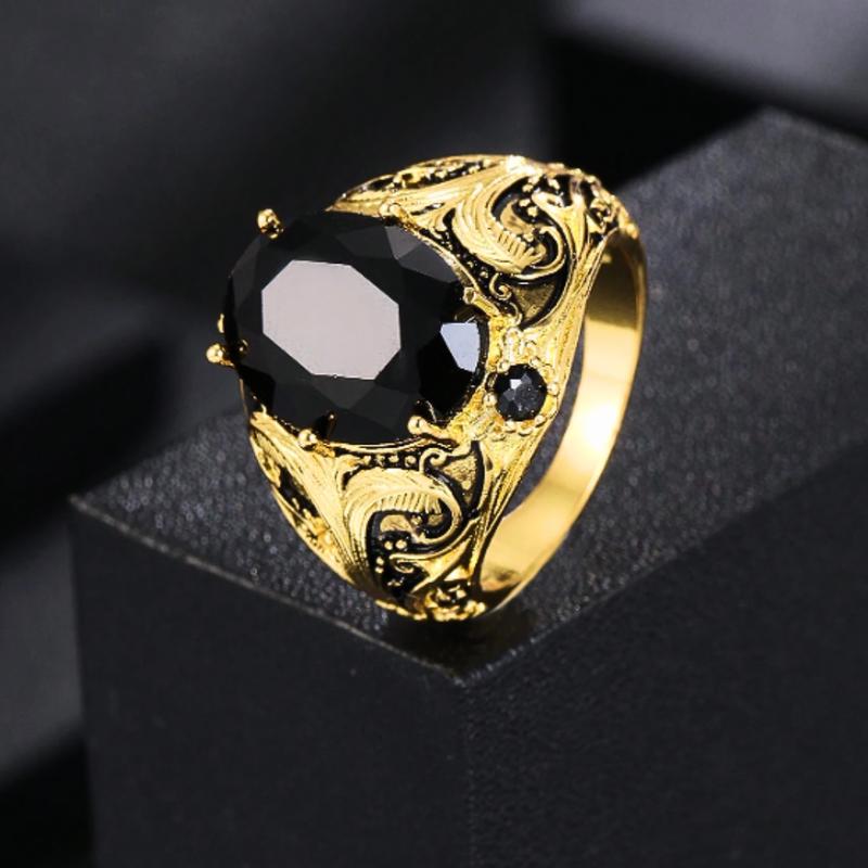 Men's Fashion Copper Alloy Rings, Wedding Ring Jewelry, Engagement Rings, Daily Accessories for Boyfriend Party, Father's Day, Christmas Gifts 1