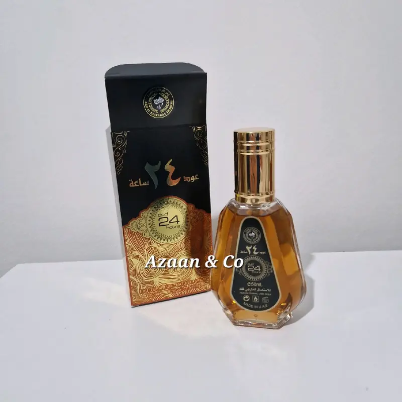Oud 24 Hours Perfume | 50ml Eau de Parfum 100ml by Ard Al Zaafaran 10ml perfume oil Natural Spray 20ml | Arabian Scents Fragrance Perfumes Dubai Scent 3
