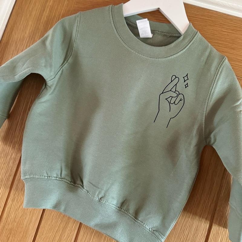 Positivity Sweatshirt (Kids) toddler outfit 4