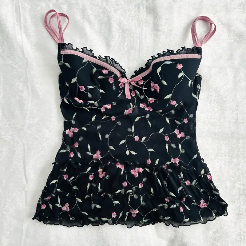 Y2K Women's Suspenders Vintage 2000s Harajuku Cute Summer New Streetwear Chic Aesthetic Rock Gothic Sexy Punk Tank Top 4