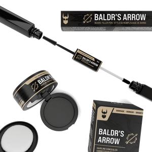 Baldr’s Beard Filler Pen & Hair Concealer Set – Instantly Covers Patches & Thinning Beard & Hair for Men