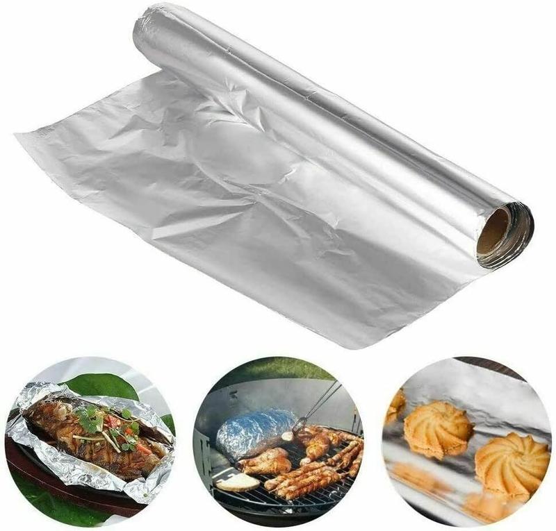 Sealapack Aluminium Foil Silver Premium Heavy Duty Ready To Use Cookware Thick Disposable Versatile Durable and Food Safe For Kitchen Catering Cooking 290mm x 15m 5