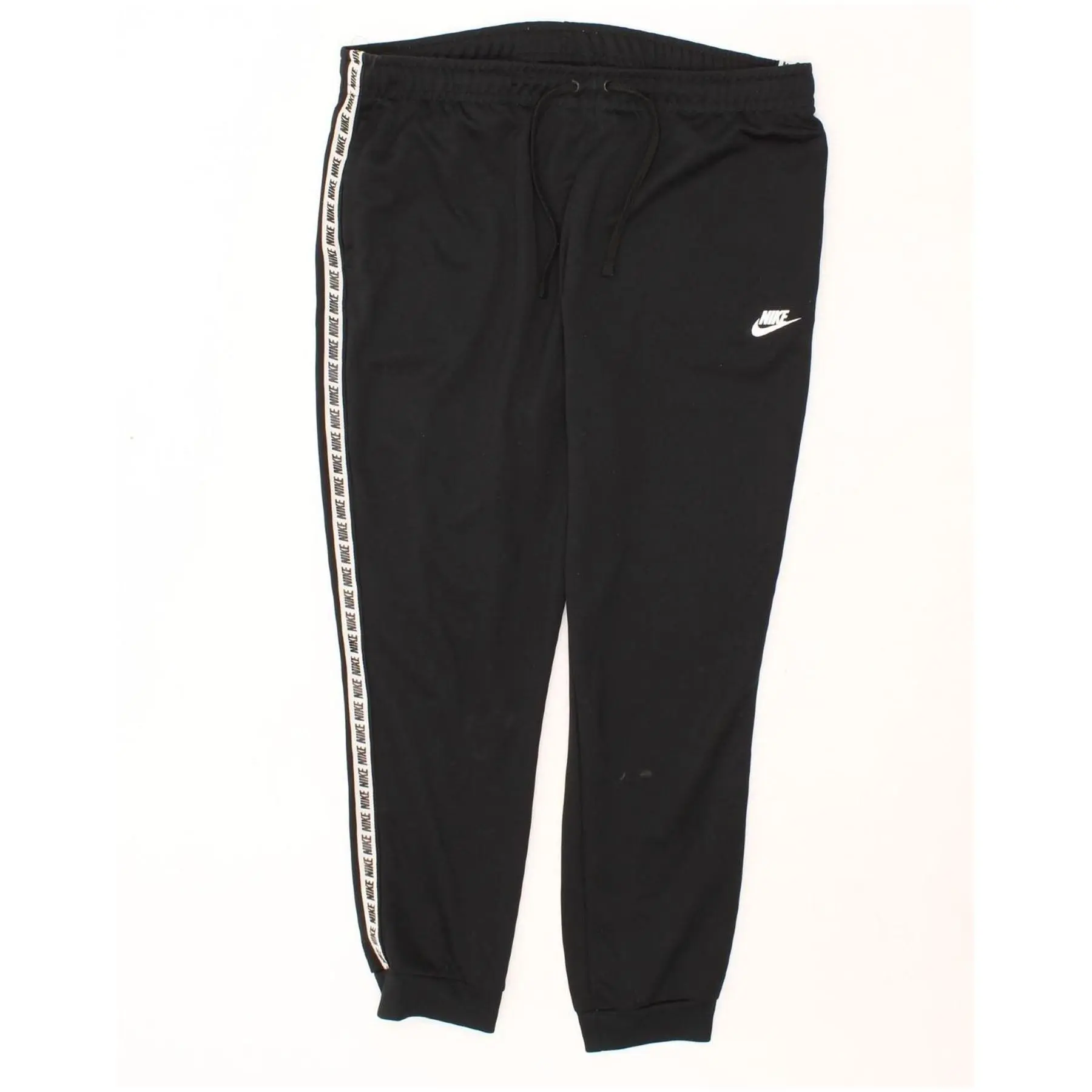 Pre-Owned Vintage NIKE Mens Graphic Tracksuit Trousers Joggers XL  Black Polyester