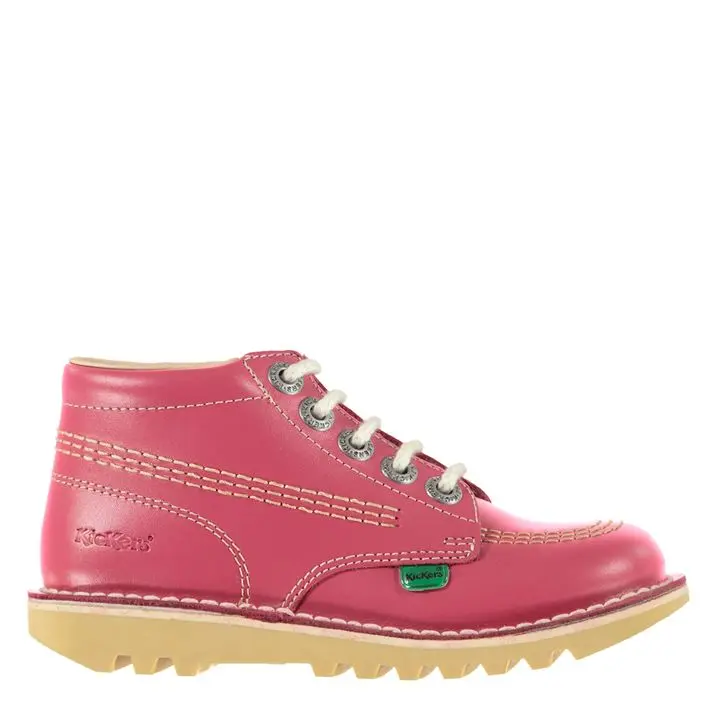 Kickers Kids Childrens High Boots Desert Lace Up 2