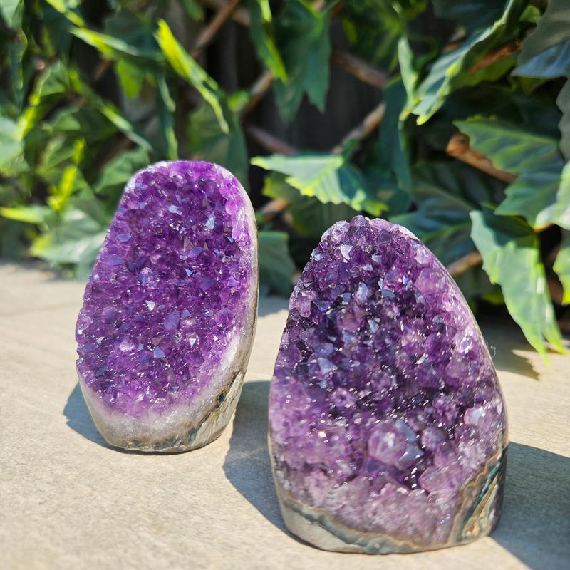 Purple Amethyst from Uruguay high grade Amethyst Cutbase self standing gift raw crystal amethyst 2