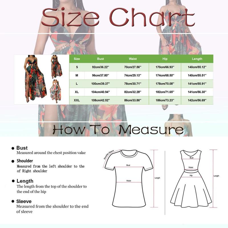 Product Introduction of Floral Print Maxi Dress For Women Stylish French Halterneck Summer Dress Mid Length Camisole Dress Elegant High Split Dress 60
