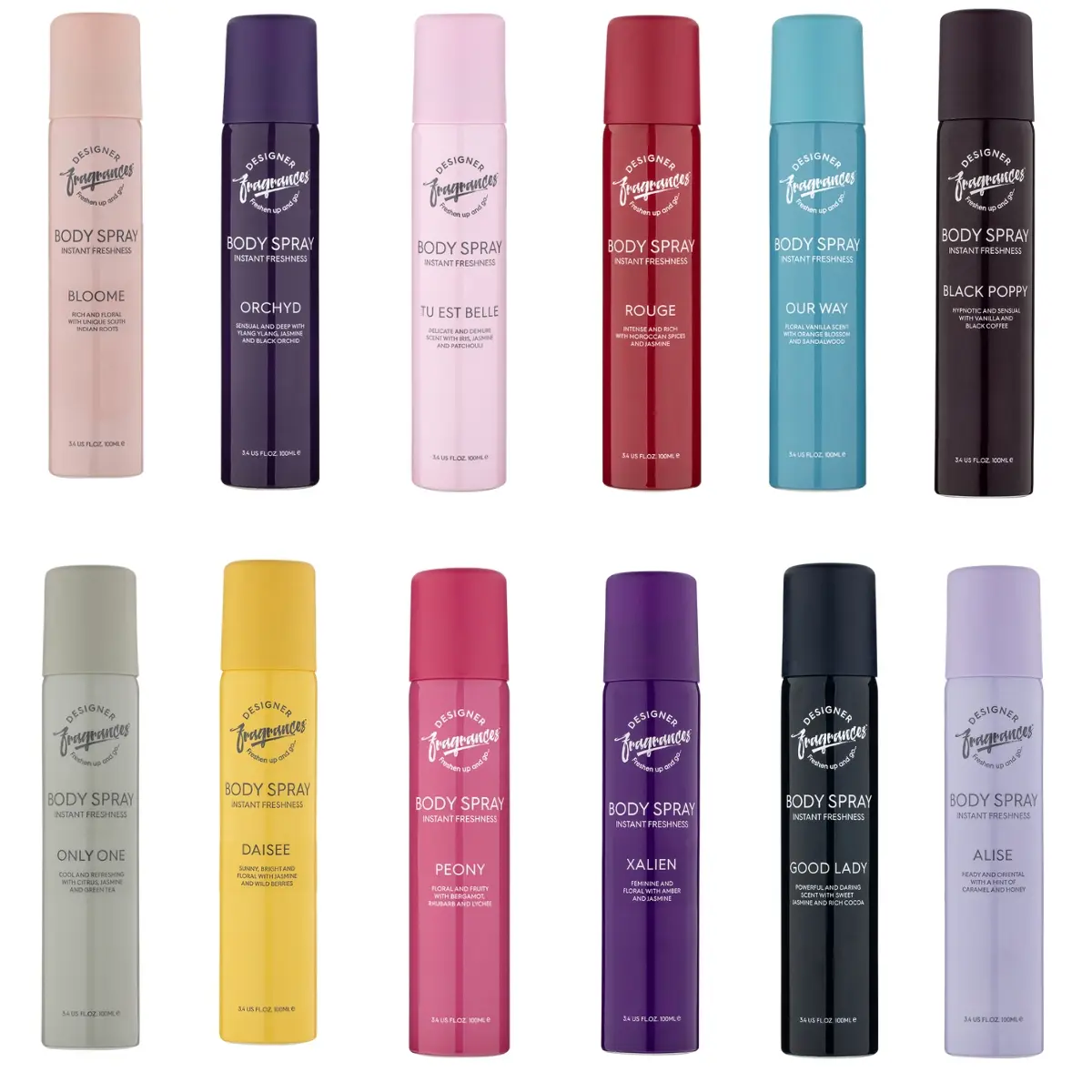 Christmas Gift Womens Luxury Perfume Inspired Spray Designer Fragrances Body Spray Perfume Multiple Scents Availanle Long-Lasting Women Floral Luxury Fragrance