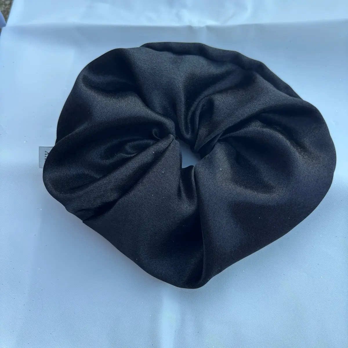 Hkmbee satin silk hair crunchie