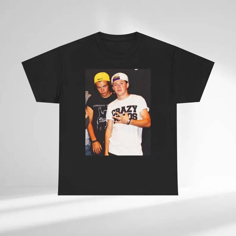 Nostalgic Niall and Harry Frat Boy Unisex Heavy Cotton Tee, Narry Shirt, One Direction, Niall Horan, Harry Styles, Crazy Mofo Niall Shirt