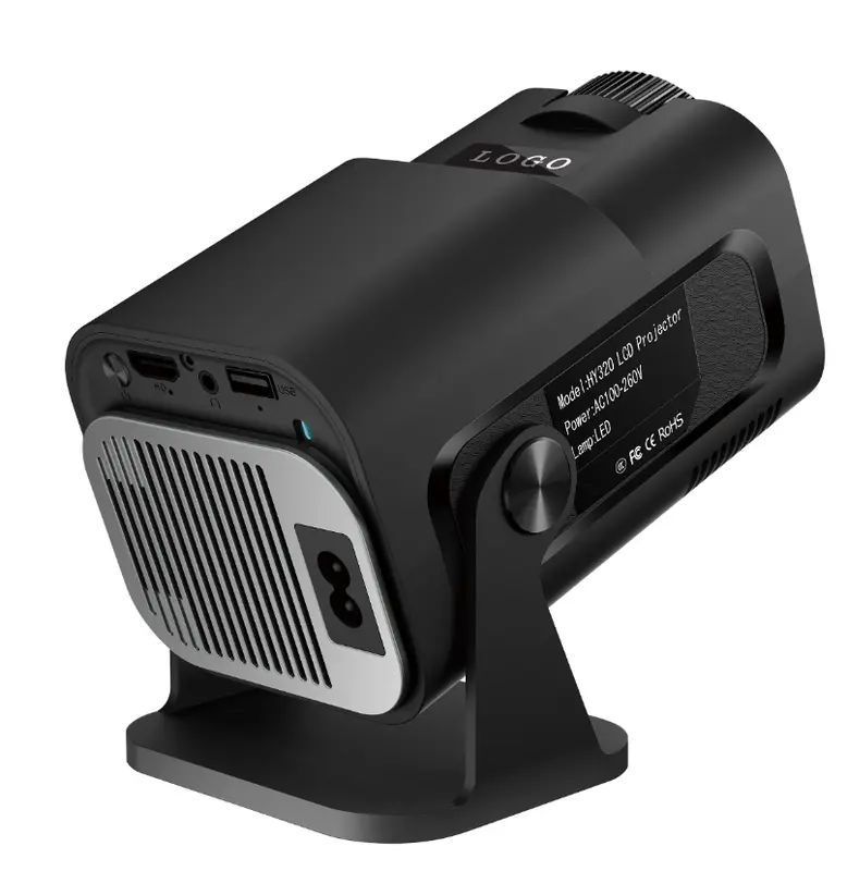 Transpeed Magcubic HY320 Smart Mini Projector 4K 1080P Native Portable DualWiFi6 BT5.0 Cinema Outdoor Portable 180° Rotable Projector Android Audio 8