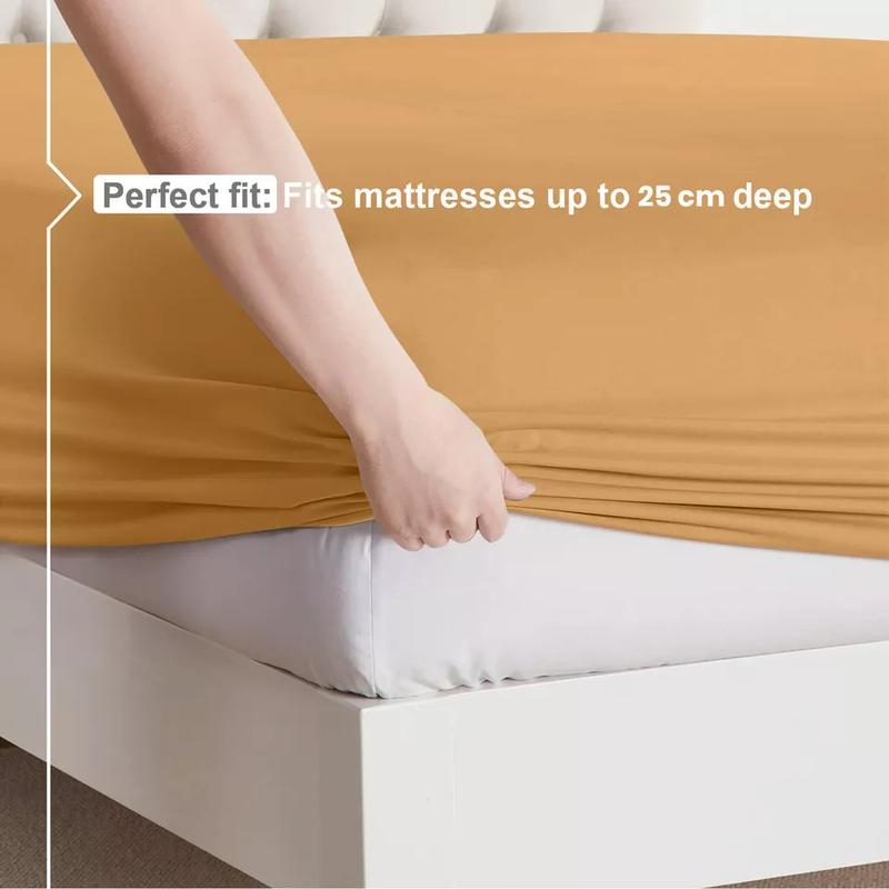 Cozy Products 25cm Deep Elastic Fitted Sheet for Mattresses - Soft and Comfortable - All Sizes Available 2