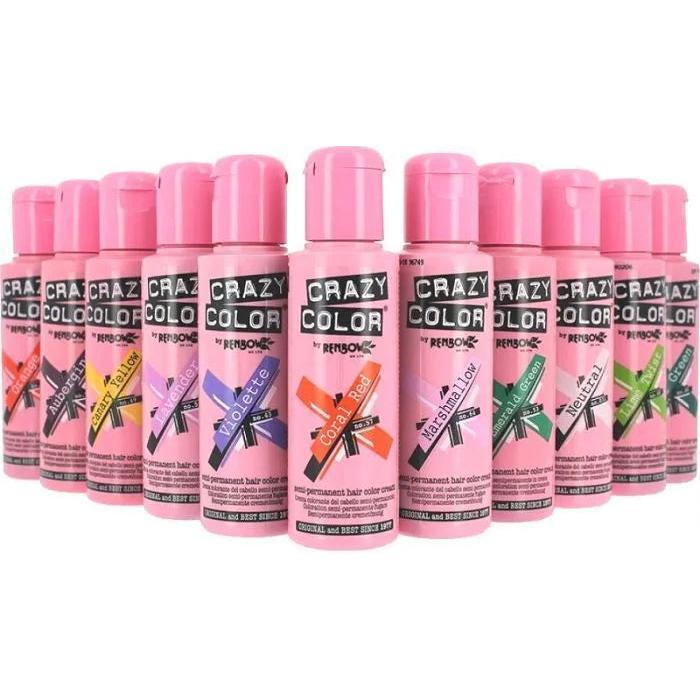 Crazy Color Semi Permanent Hair Color Cream Hair Dye Haircare 2