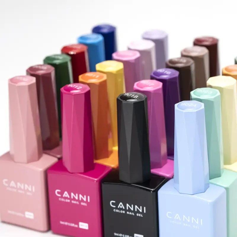 CANNI Hema Free 9ml Nail Gel Polish Soak Off LED Colours Long-lasting Top Coat Base Coat - Shades 9073 - 9144 Luxury Nail Art 1