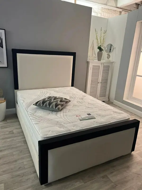 Vertex Bed with a 54-Inch Headboard – Available in Various Colours and Sizes. 2
